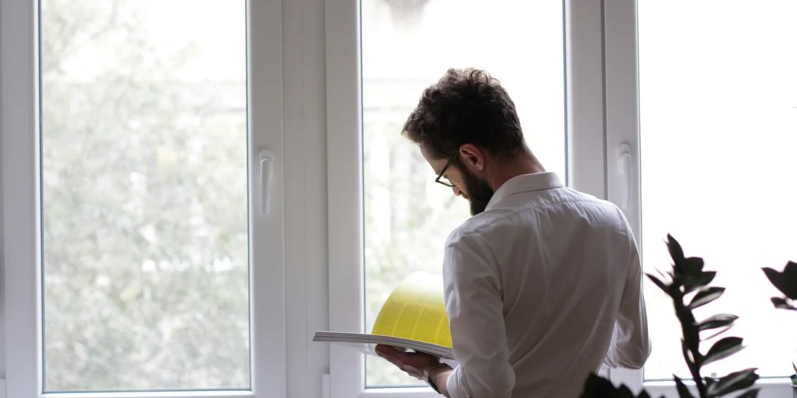 Administrator reviewing property support on a tablet